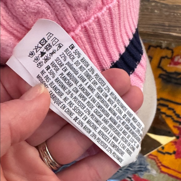 English Factory Preppy Cable Knit Sweater Vest - Picture 6 of 6